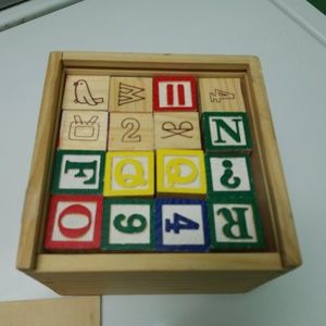 Vintage Children’s Wooden Blocks - Set of 48